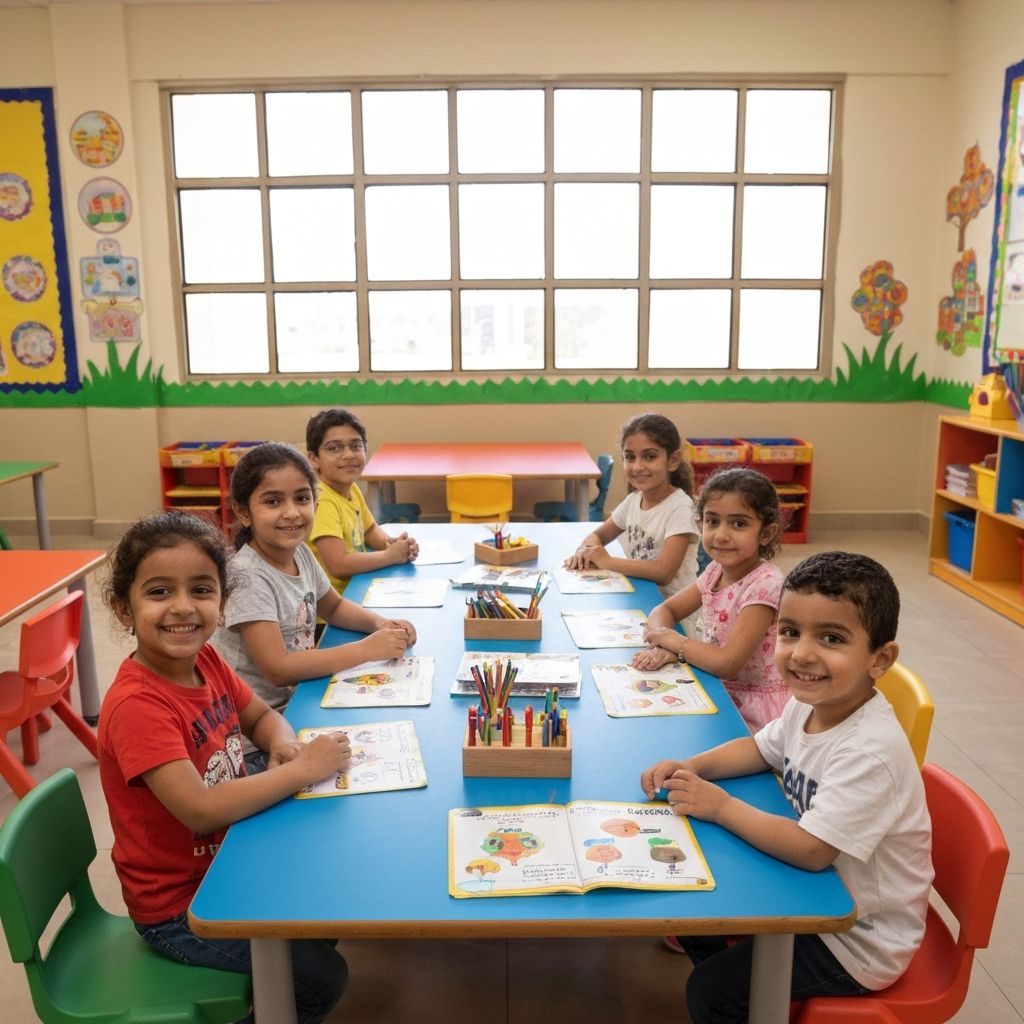 أطفال يتعلمون معاً